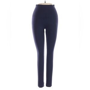 Spanx Seamless Cropped Leggings for Women Tummy Control Size S Blue/Navy